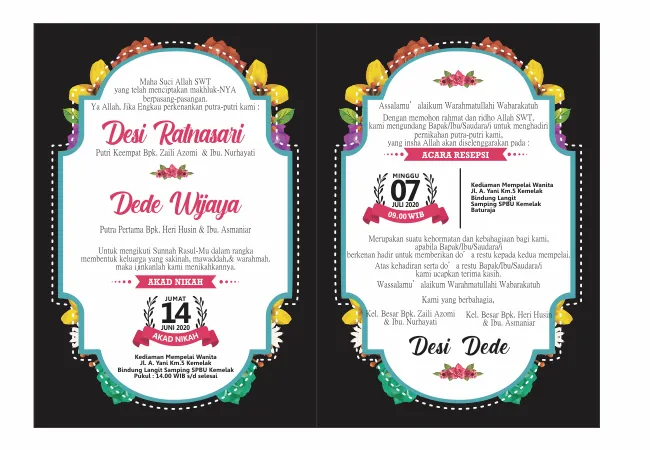 Undangan Custom S168 - View 2