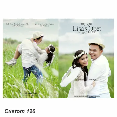 Jual Undangan Custom S120 - Kategori Undangan Pernikahan Murah Modhiskom