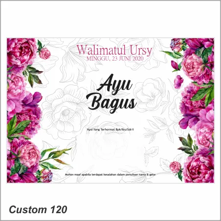 Jual Undangan Custom S177 - Kategori Undangan Pernikahan Murah Modhiskom