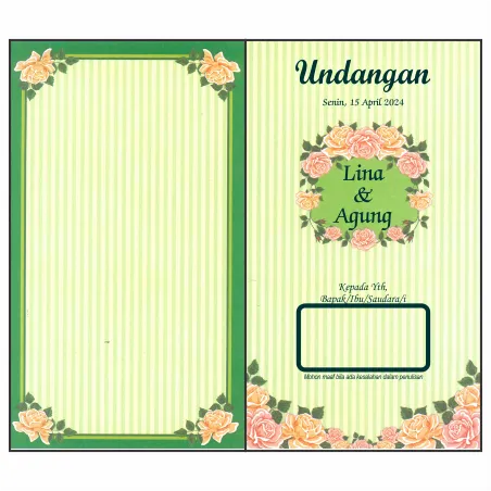 Jual Undangan Pernikahan Murah Hijau - Kategori Undangan Pernikahan Murah Modhiskom