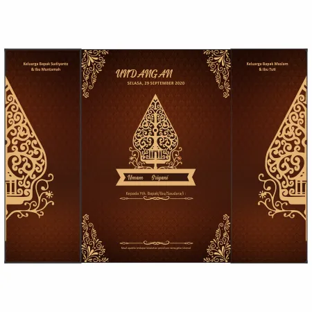 Jual Undangan Wayang - Kategori Undangan Pernikahan Murah Modhiskom