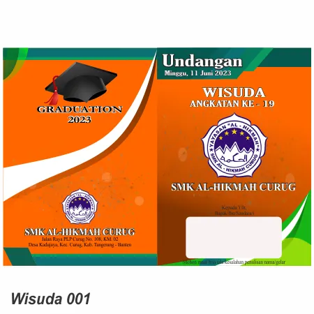 Jual Undangan Murah wisuda 001 - Kategori Wisuda & Sekolah Murah Modhiskom